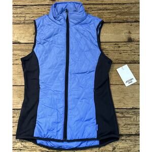 Jockey Sport Women’s Blue/Black Crystal Frost Vest Size S NWT
